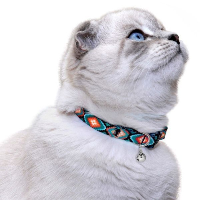 Нашийник для котів Urban з дзвіночком, Ромби