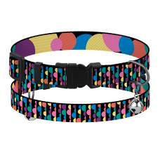 Ошейник для кошек BronzeDog Urban Art нейлоновый с пластиковой пряжкой и колокольчиком Бульки, XS 18-28 см