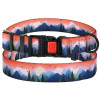Ошейник для cобак BronzeDog Urban Travel нейлоновый c пластиковой пряжкой, Горы S 25-33 см