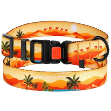 Ошейник для cобак BronzeDog Urban Travel нейлоновый c пластиковой пряжкой, Пустыня S 25-33 см