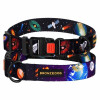 Нашийник для собак Urban Cosmos нейлоновий з пластиковою пряжкою, Чорний S 25-33 см