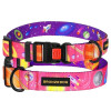 Нашийник для собак Urban Cosmos нейлоновий з пластиковою пряжкою, Рожевий S 25-33 см