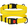 Нейлоновый ошейник для собак Active со светоотражением, желтый S