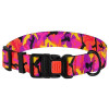 Ошейник для собак BronzeDog Urban Camo c пластиковой пряжкой, розовый S 25-33 см