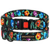 Нашийник для собак Urban Folk нейлоновий з пластиковою пряжкою, Чорний XL 43-66 см