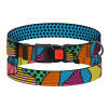 Ошейник для собак BronzeDog Urban Art нейлоновый с пластиковой пряжкой Поли, L 35-45 см