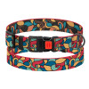 Ошейник для собак BronzeDog Urban Art нейлоновый с пластиковой пряжкой Витраж, L 35-45 см