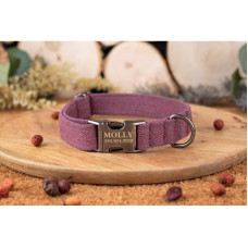 Нашийник для собак Сotton Silver Antiq Черрі XS 18-28 см