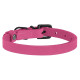 Шкіряний нашийник для собак з металевою фурнітурою, рожевий 2XL 48 - 66 см