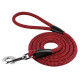 Поводок для собак Bronzedog Active из альпинистского шнура 183 см, Черно-Красный 