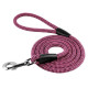 Поводок для собак Bronzedog Active из альпинистского шнура 183 см, Черно-Розовый 
