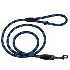 Поводок для Собак Active из Альпинистского Шнура Светоотражающий Черно-Синий, S – 183 см / 0,7 см