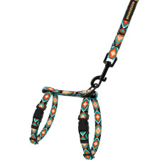 Шлея з повідцем для котів та дрібних собак Urban, Ромби XS