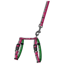 Шлея з повідцем для котів та дрібних собак Urban Art Піт-стоп 2XS 15-25 см