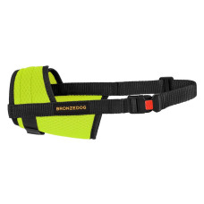 Намордник для Собак Bronzedog Mesh дышащий регулируемый 3D сетка Салатовый XL 16-20 см