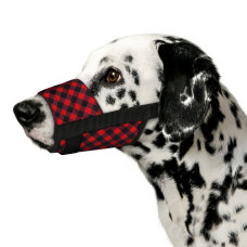 Намордник для собак нейлоновий регульований Червоний S