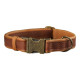 Ошейник для собак кожаный BronzeDog подклеенный Коньяк S 25-35 см