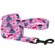 Поводок для собак Bronzedog Urban Цветы нейлоновый, 152 см, Розовый XS 1 см