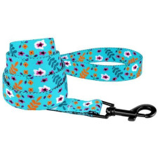 Повідець для собак Urban Квіти нейлоновий, 152 см, Ментол XS 1 см