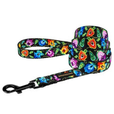 Поводок для собак Bronzedog Urban Folk нейлоновый, 152 см, Черный XS 1 см