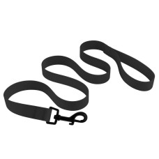 Поводок для собак Bronzedog Surf водоотталкивающий с защитным полимерным покрытием Черный 122 см S 1,6 см