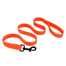 Поводок для собак Bronzedog Surf водоотталкивающий с защитным полимерным покрытием Оранжевый 122 см S 1,6 см