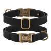 Нашийник для собак шкіряний Antiq Чорний S 25-33см