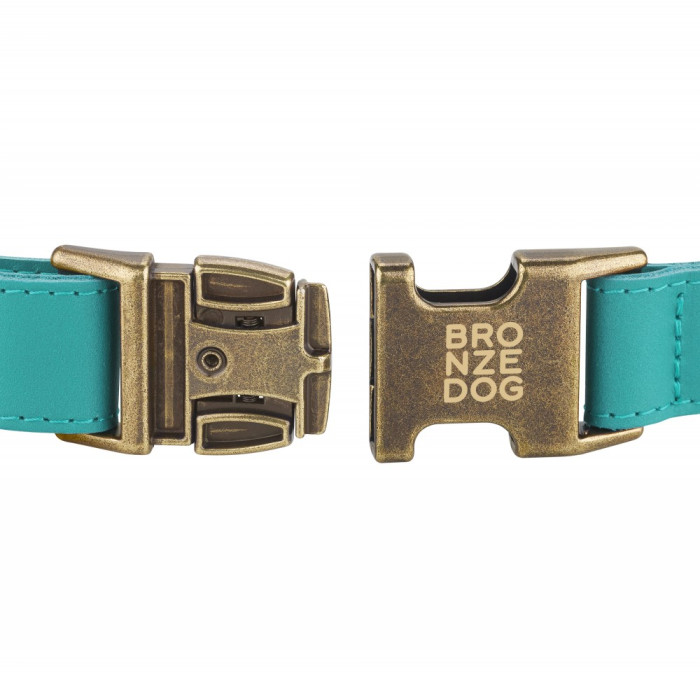 Ошейник для собак кожаный Antiq Ментол XL 43-66см