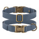 Ошейник для собак кожаный Antiq Деним XL 43-66см