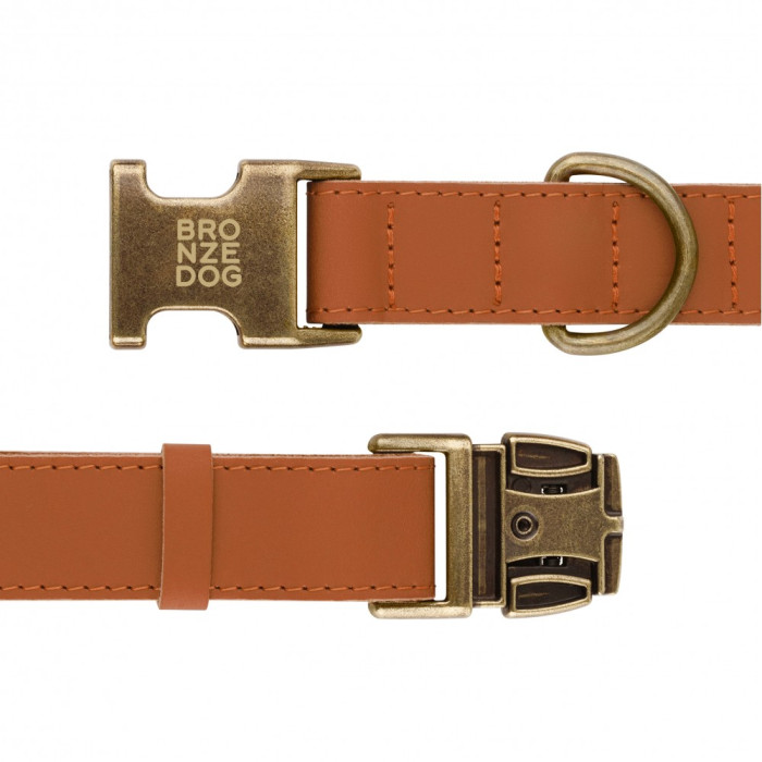 Ошейник для собак кожаный Antiq Тауни XL 43-66см