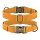 Нашийник для собак шкіряний Antiq Голд S 25-33см