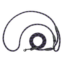 Поводок для собак светоотражающий "Свободные руки" Фиолетовый, L - 240 см / 9 см