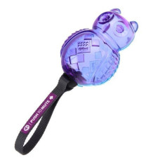 Іграшка для Собак Gigwi Push To Mute М'яч Сова з Звуком, що відключається Фіолетово/Синій 16 см