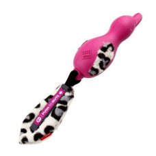 Игрушка для Собак Gigwi Forestails Утка с Плюшевым Хвостом и Отключающимся Звуком Розовая 30 cм