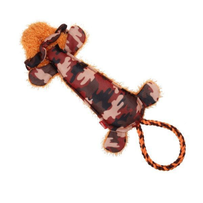 Игрушка для Собак Gigwi Plush Friendz Львенок с Канатным хвостом и Пищалкой 30 см