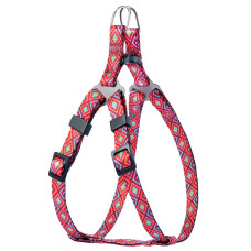 Шлея для собак нейлонова Urban Гуцульська, Червона XS 33-40 см
