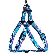 Шлея для собак BronzeDog Urban Travel нейлоновая, Арктика S 40-53 см