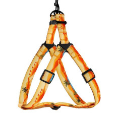 Шлея для собак BronzeDog Urban Travel нейлоновая, Пустыня S 40-53 см