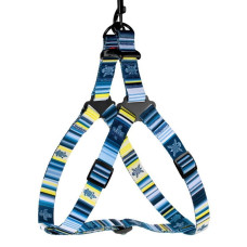 Шлея для Собак BronzeDog Urban West Нейлоновая Синяя S 40-53 см