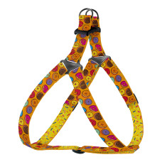 Шлея для собак BronzeDog Urban Fruits нейлоновый Пончики, S 40-53 см