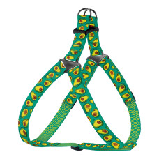 Шлея для собак BronzeDog Urban Fruits нейлоновая Авокадо, S 40-53 см