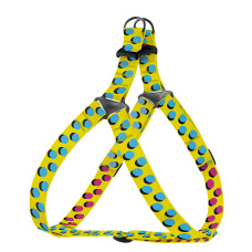 Шлея для собак BronzeDog Urban Art нейлоновый Поп Арт, S 40-53 см