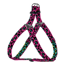Шлея для собак BronzeDog Urban Art нейлоновый Леопард, M 45-56 см