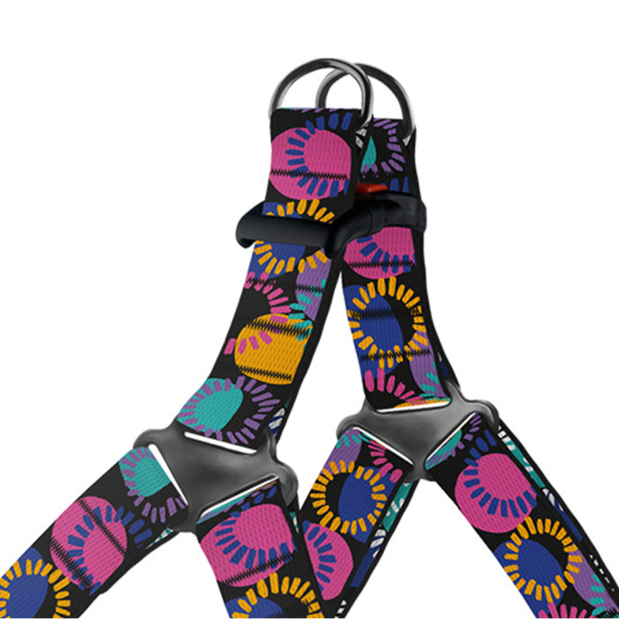 Шлея для собак Urban Art нейлонова Діско, L 58-71 см