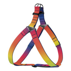 Шлея для собак BronzeDog Urban Art нейлоновый Градиент, S 40-53 см