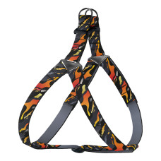 Шлея для собак BronzeDog Urban Art нейлоновый Гравитация, S 40-53 см
