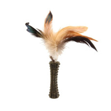 Іграшка для Котів Gigwi Johnny Stick Котяча М'ята c Натуральним Пером 8 см