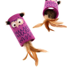 Іграшка для Котів Gigwi Melody Chaser Сова Дразнилка із Звуковим Чіпом та Датчиком Дотик 16 см