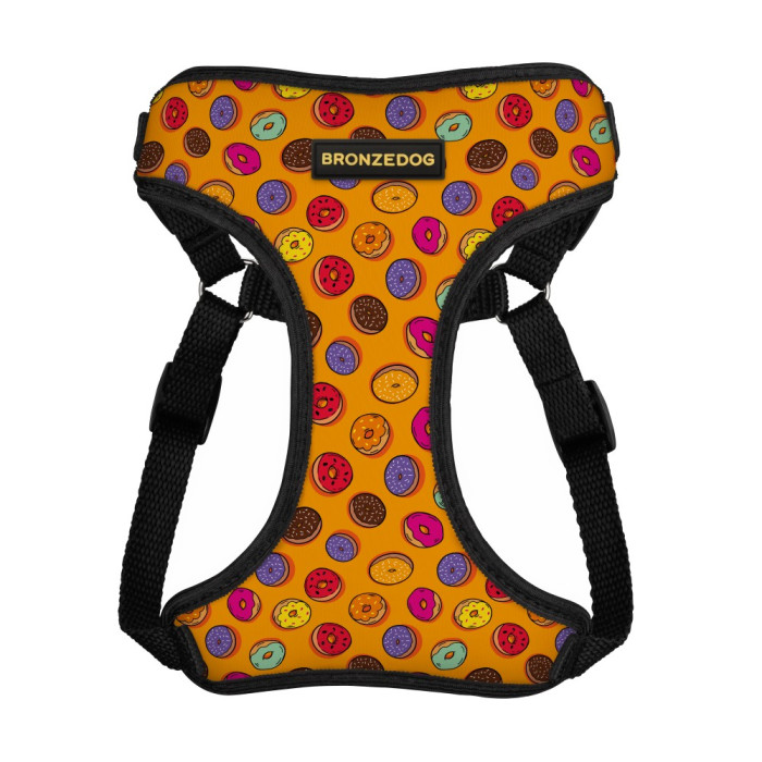 Шлея для собак BronzeDog Sport Пончики M 40-46 см