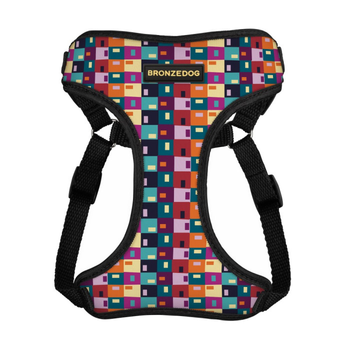 Шлея для собак BronzeDog Sport Печворк M 40-46 см